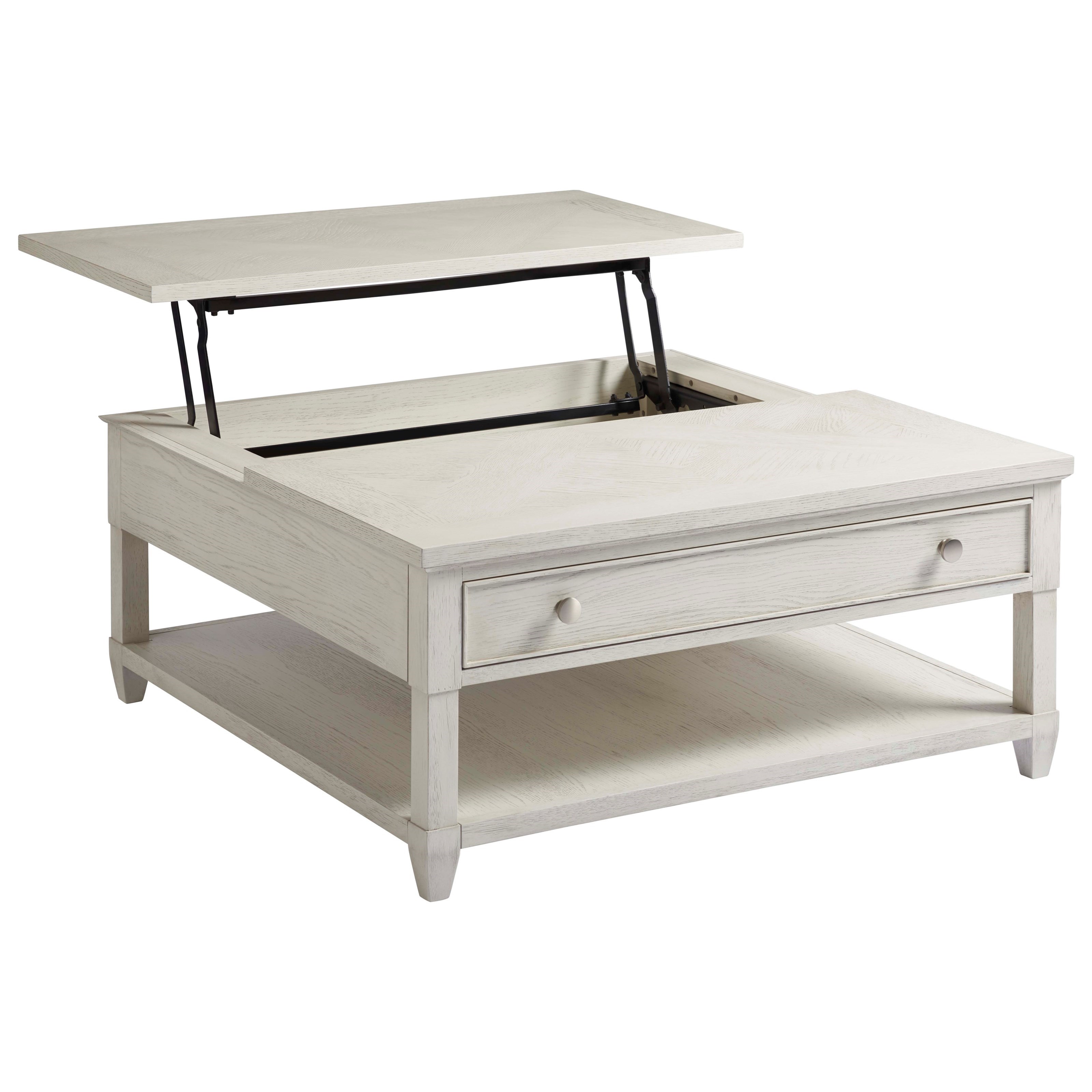 Coastal lift top store coffee table